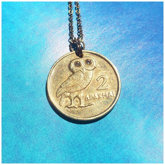 Kameleon Jewelry - greek owl coin necklace KAMELEON🦎KUSTOM